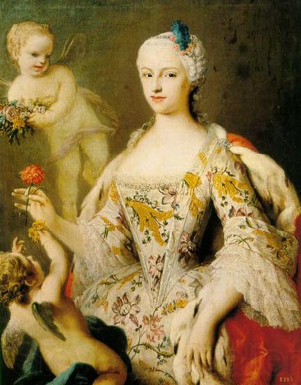 Jacopo Amigoni Maria Antonietta of Spain Norge oil painting art